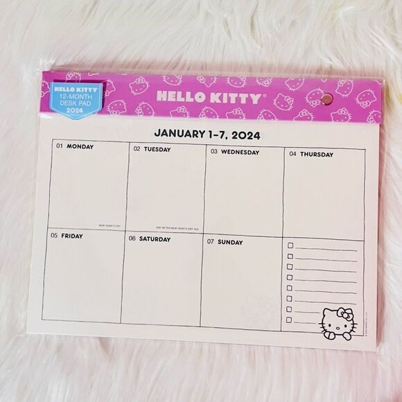 Hello Kitty 12 Month Desk Calendar - Picture 1 of 3